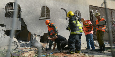 ashdod synagogue touchée roquette
