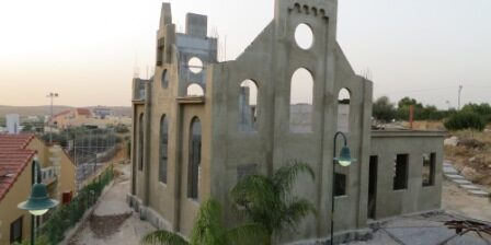 synagogue détruite pendant guerre reconstituée israël