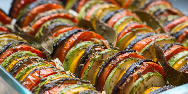 tian légumes plat légumes coloré