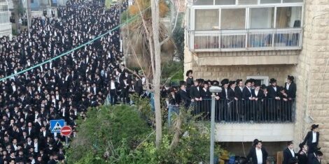 foule immense obsèques rav leibowitz