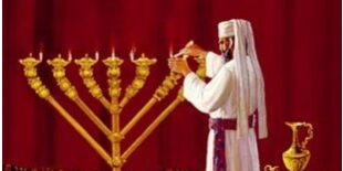 paracha tetsavé propos lumières chandelier or