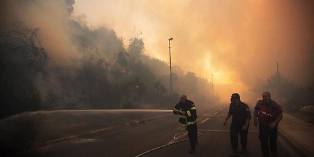immense incendie près ramot habitants évacués