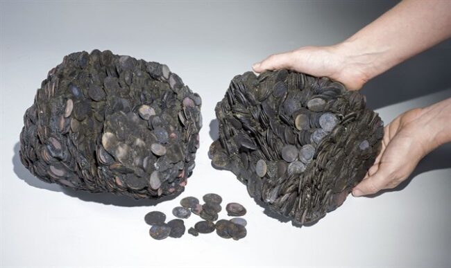 trésor datant époque romaine trouvé mer large césarée