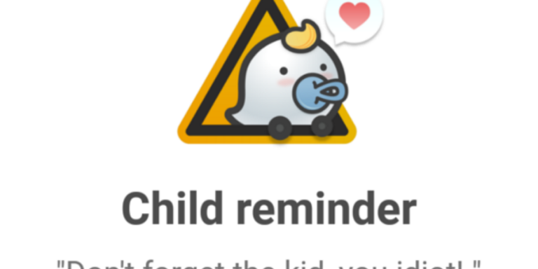 application israélienne waze rappellera oublier enfant voiture